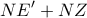 \displaystyle{N{E}'+NZ}