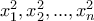 x_{1}^2,x_{2}^2,...,x_{n}^2