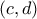 \displaystyle{(c,d)}