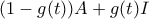 (1-g(t))A + g(t)I