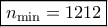\boxed{n_{\rm min}=1212}