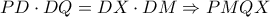 PD\cdot DQ=DX\cdot DM\Rightarrow PMQX