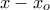 x-x_{o}
