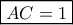 \boxed{AC = 1}