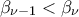\beta_{\nu-1}<\beta _{\nu }