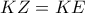 KZ = KE