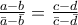 \frac{{a - b}}{{\bar a - \bar b}} = \frac{{c - d}}{{\bar c - \bar d}} \frac{{a - b}}{{\bar a - \bar b}} = \frac{{c - d}}{{\bar c - \bar d}}