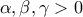 \alpha ,\beta ,\gamma >0