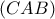 \displaystyle{(CAB)}