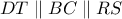DT\parallel BC\parallel RS