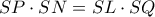 SP\cdot SN=SL\cdot SQ
