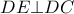 DE \bot DC