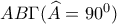 AB\Gamma (\widehat{A}=90^0)