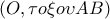 (O, \tau o\xi o\upsilon AB)