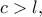 c>l,