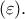 (\varepsilon).