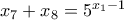 x_7+x_8=5^{x_1-1}