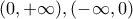 (0,+\infty ),(-\infty ,0) (0,+\infty ),(-\infty ,0)