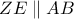 ZE\parallel AB