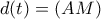 d(t)= (AM)