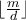 \lfloor \frac{m}{d} \rfloor