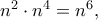 n^2 \cdot n^4=n^6,