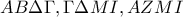 AB\Delta\Gamma,\Gamma\Delta MI,AZMI