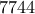 \displaystyle{7744}