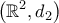 \displaystyle{\left ( \mathbb{R}^{2},d_{2} \right )}