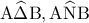 {\rm A}\widehat \Delta {\rm B},{\rm A}\widehat {\rm N}{\rm B}