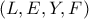 \left ( L,E,Y,F \right )