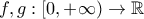 f,g:[0,+\infty) \rightarrow \mathbb R