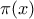 \pi (x)