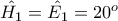 \hat{H_1}=\hat{E_1}=20^{o}