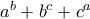 a^b + b^c + c^a
