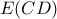 \displaystyle{E(CD)}