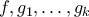 f,g_1,\ldots,g_k