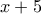x+5