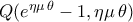 Q(e^{\eta \mu\,\theta}-1,\eta \mu\,\theta)