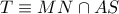 T\equiv MN\cap AS