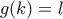 g(k)=l