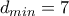 d_{min}=7