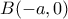 B(-a, 0)