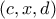 \displaystyle{\left( {c,x,d} \right)}
