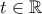 t\in \Bbb{R}