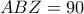 ABZ = 90