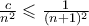 \frac{c}{n^2}\leqslant\frac{1}{(n+1)^2}