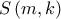 S\left( {m,k} \right)
