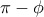 \pi-\phi