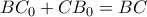BC_0 + CB_0 = BC